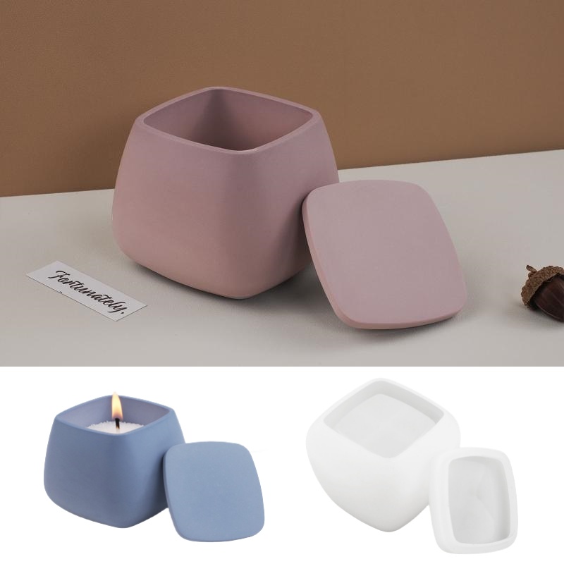 Candle Making Vessels - 1set Square Storage Box UV Resin