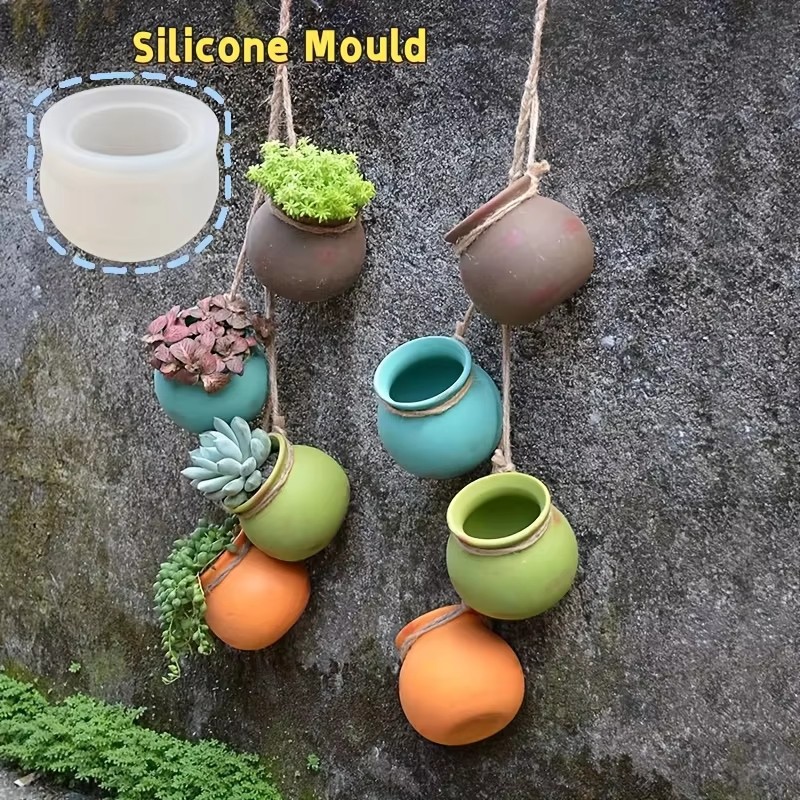 Candle Making Vessels - Silicone Flower Pot Molds, Resin Molds,
