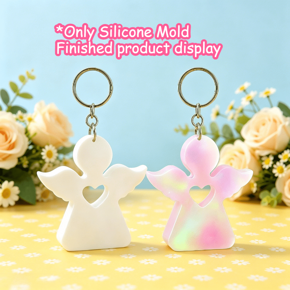 Candle Making Tools - Hollow Little Angel Silicone Resin Mold