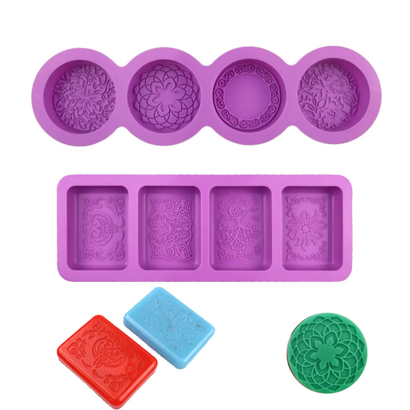 Candle Making Bath - Flower Pattern Silicone Mold For Soap