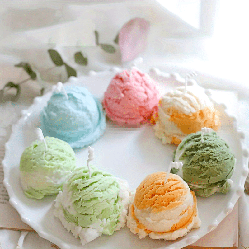 Candle Making Gel Wax - Ice Cream Spherical Candle Making Silicone