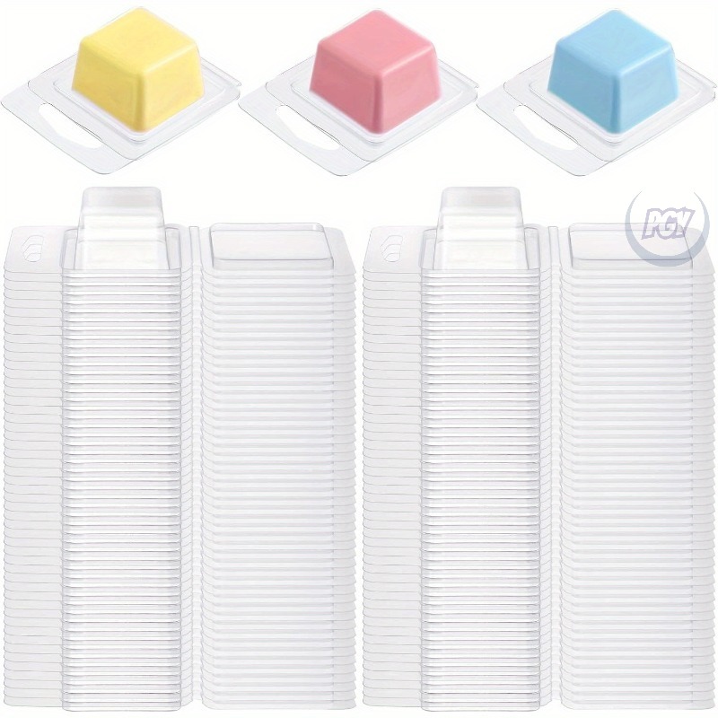 Candle Making Vessels - 20/50pcs Clear Plastic Wax Melt Molds