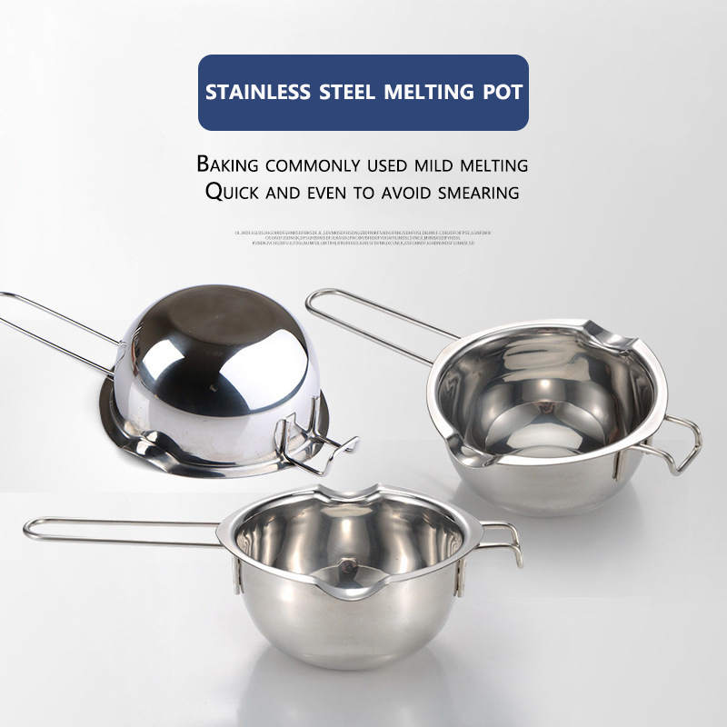 Candle Making Vessels - Stainless Steel Wax Melting Pot Long