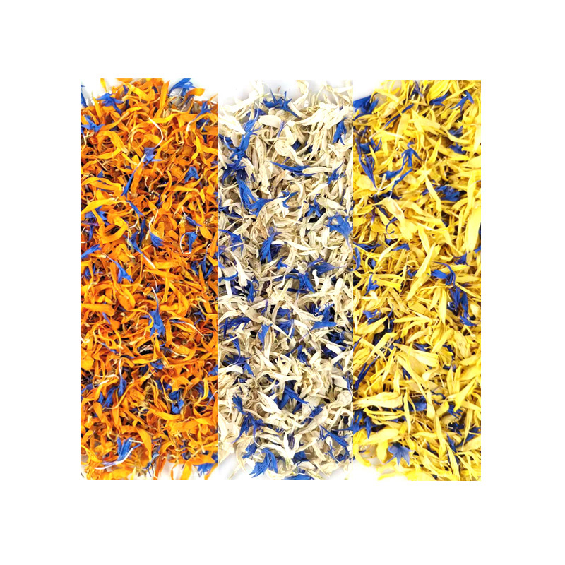 Candle Making Bath - Natural Dried Flowers Cornflower Calendula chrysanthemum