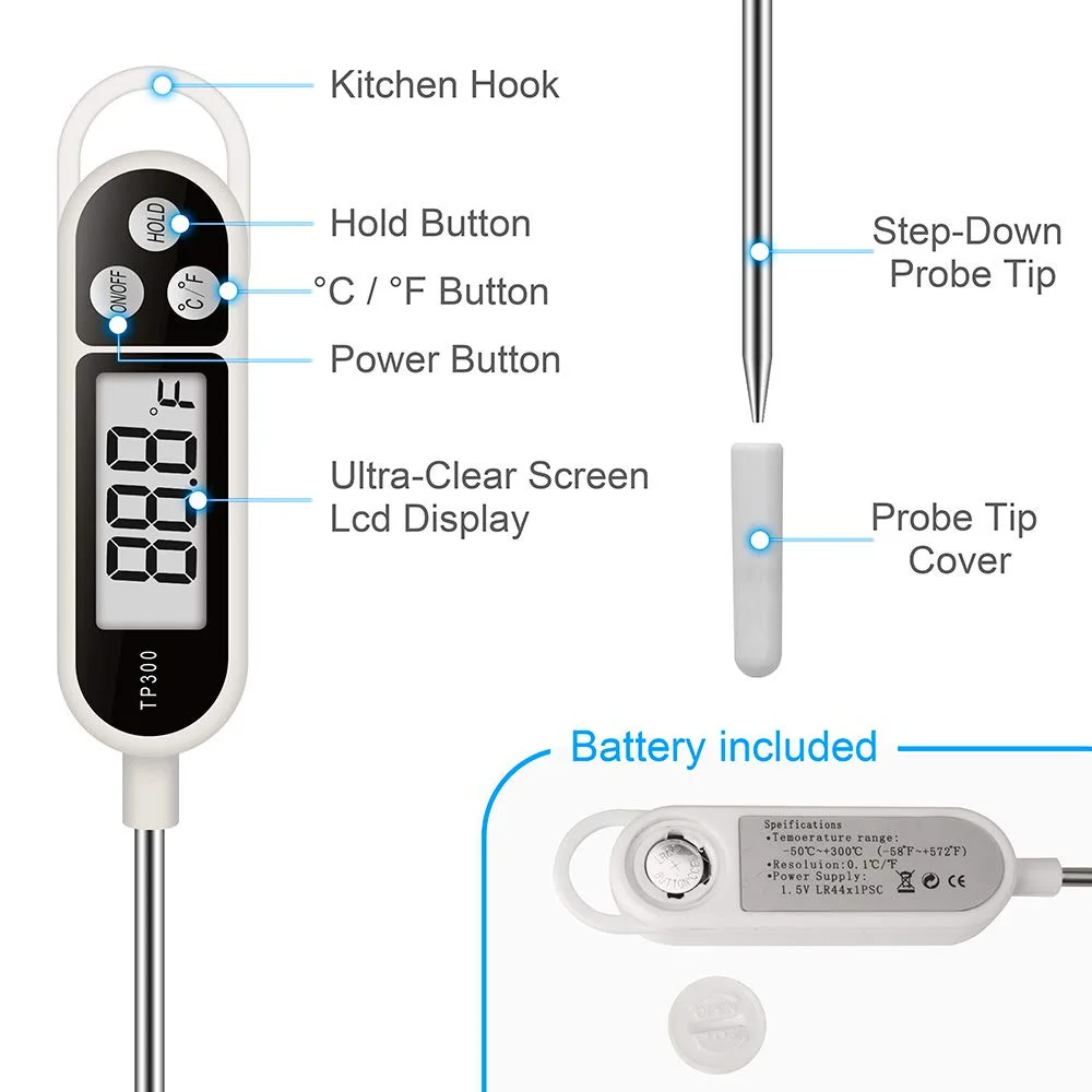 Digital Meat Food Thermometer  - Thermometer Candy Candle recension och pris