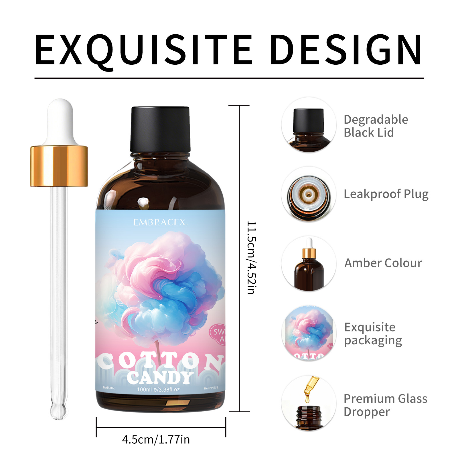 100ml Cotton Candy Essential O - Candle Making Raw Material recension och pris