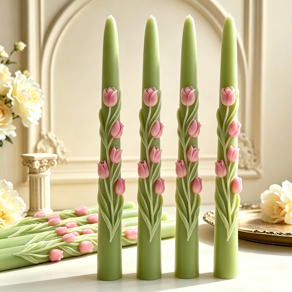 Long Pole Flower Taper Candle  - Candle Making Course recension och pris