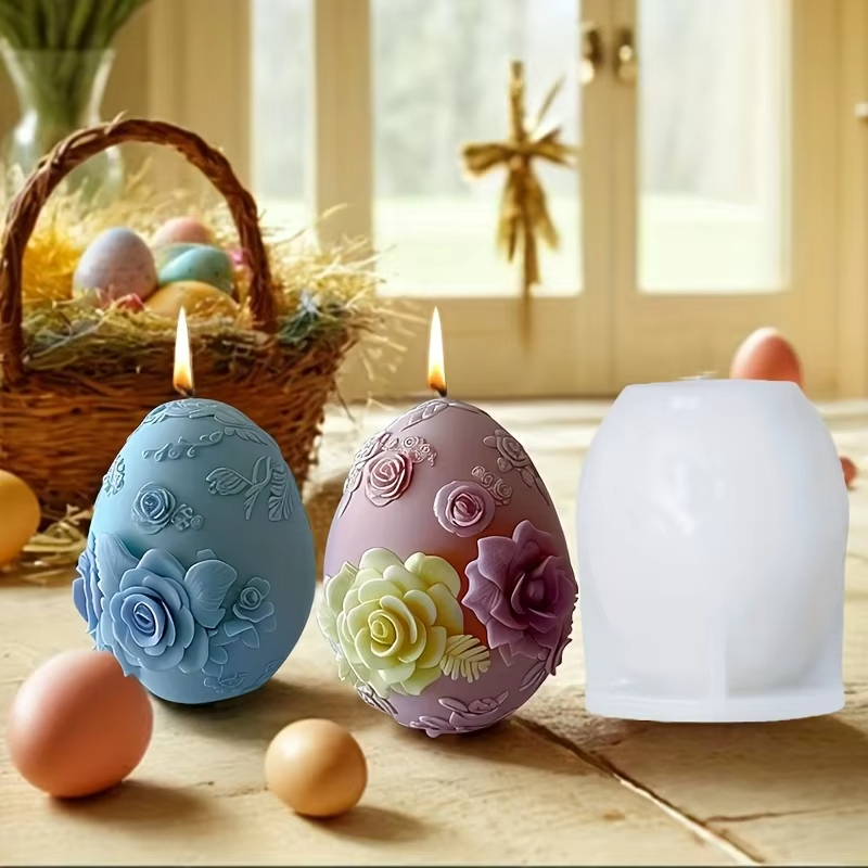 Embossed Flower Egg Mold Reusa - Candle Making Bath recension och pris