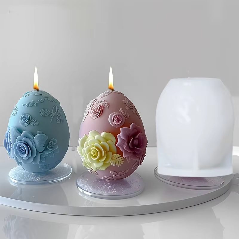 Embossed Flower Egg Mold Reusa - Candle Making Bath recension och pris
