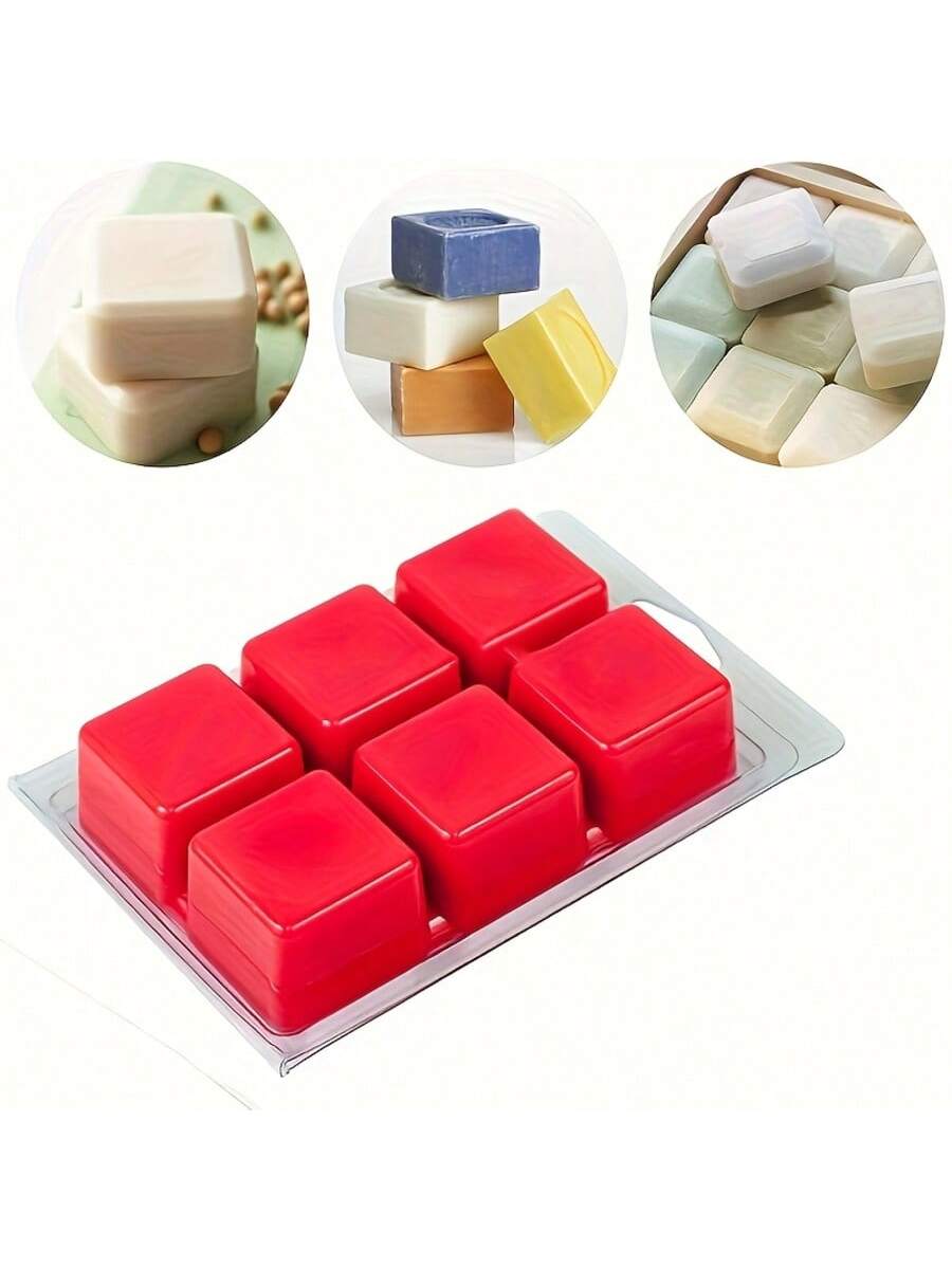 12/24 Pieces Rectangular 6-Hol - Candle Making Gel Wax recension och pris