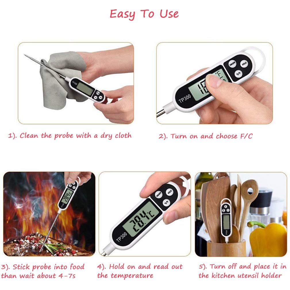 Digital Meat Food Thermometer  - Thermometer Candy Candle recension och pris