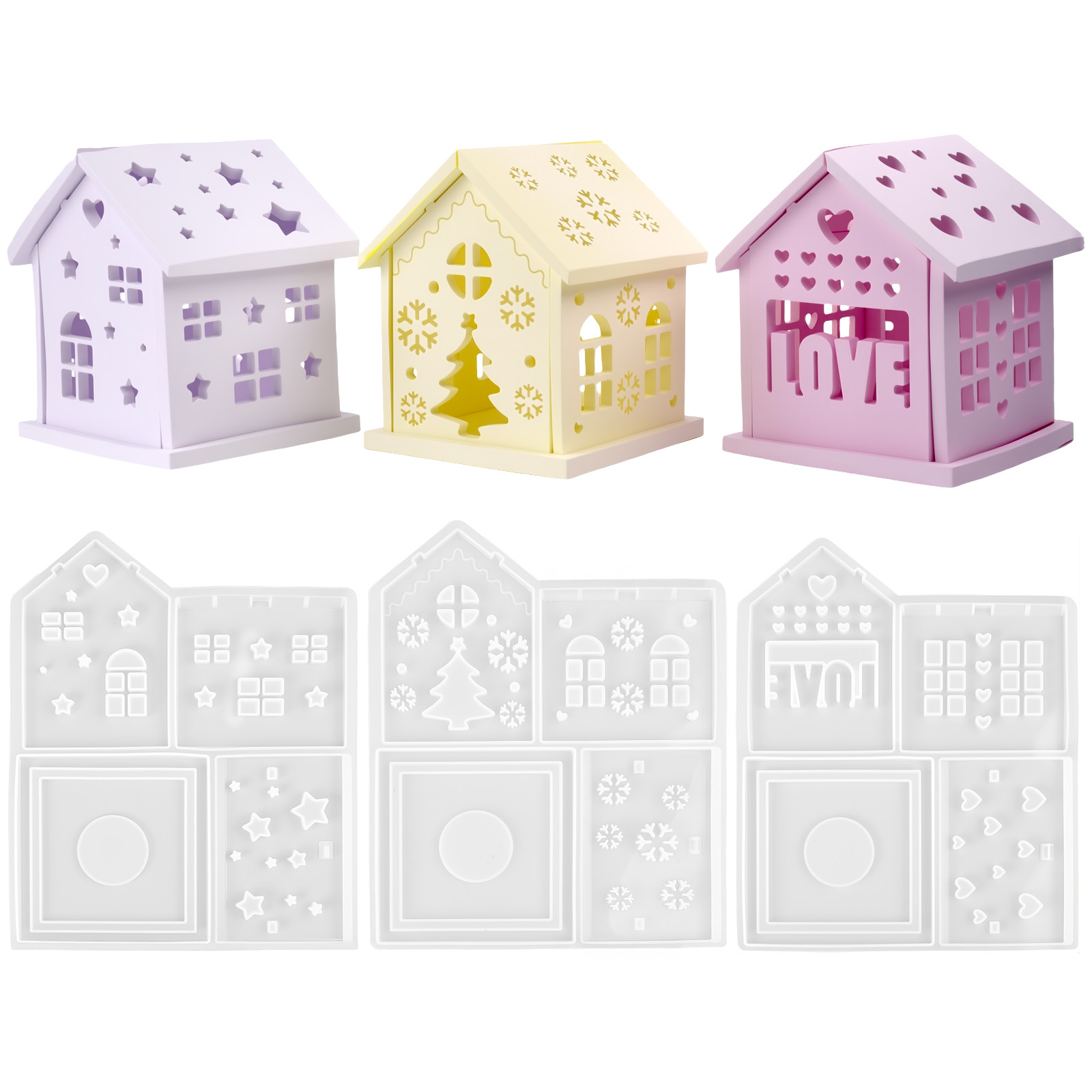 3D House Silicone Mold DIY Chr - Candle Making Tools recension och pris