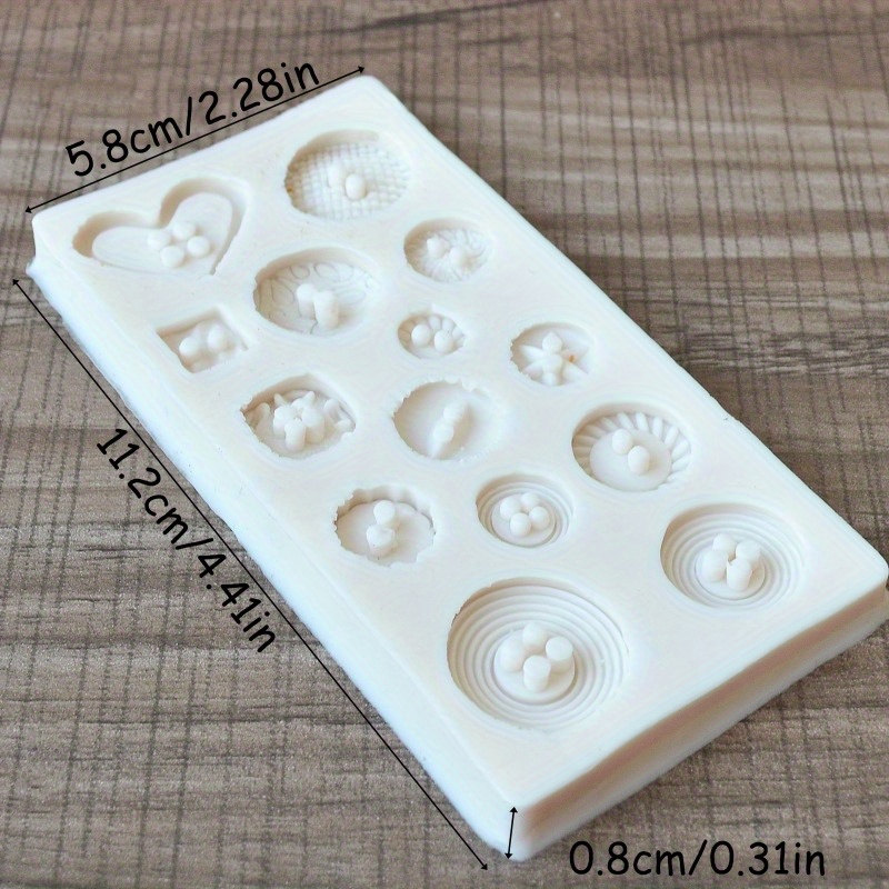Buttons Shape Silicone Mold Si - Candle Making Tools recension och pris