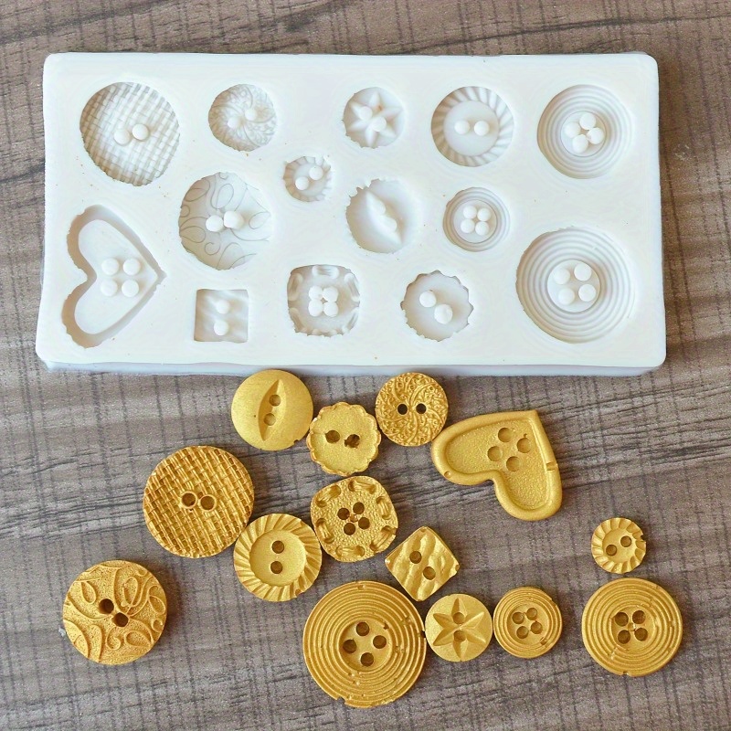 Buttons Shape Silicone Mold Si - Candle Making Tools recension och pris
