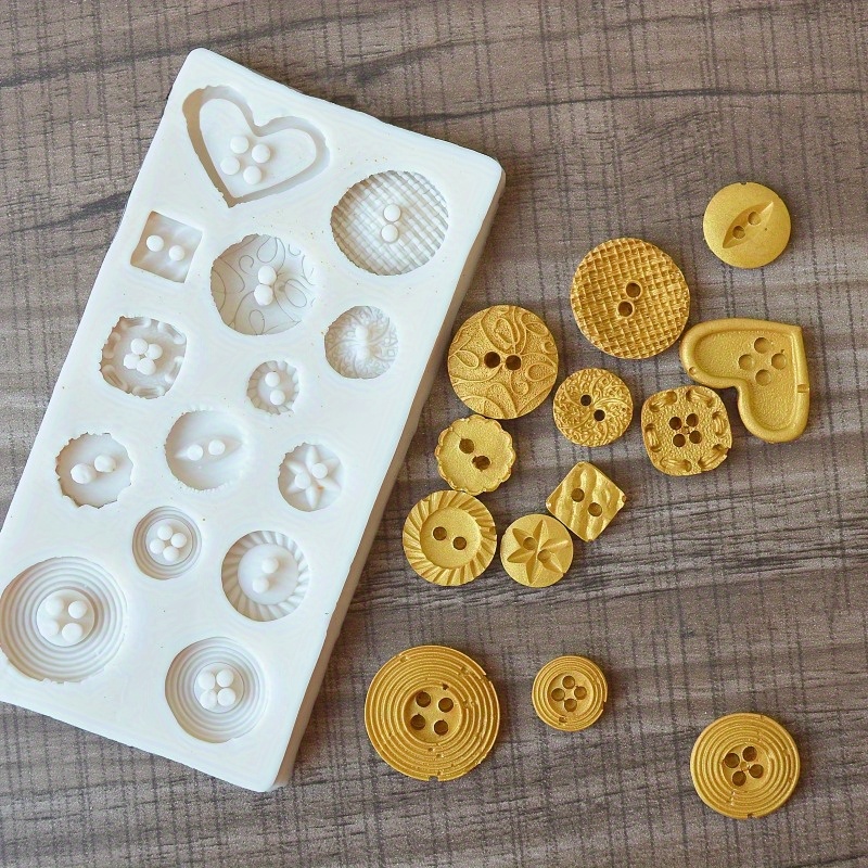 Buttons Shape Silicone Mold Si - Candle Making Tools recension och pris