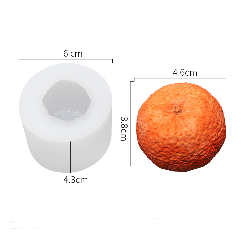 3D Orange Candle Mould Silicon - Candle Making Bath recension och pris