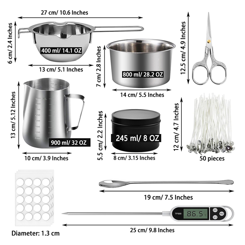 Glintmos DIY Candle Making Kit - Candle Making Tools recension och pris