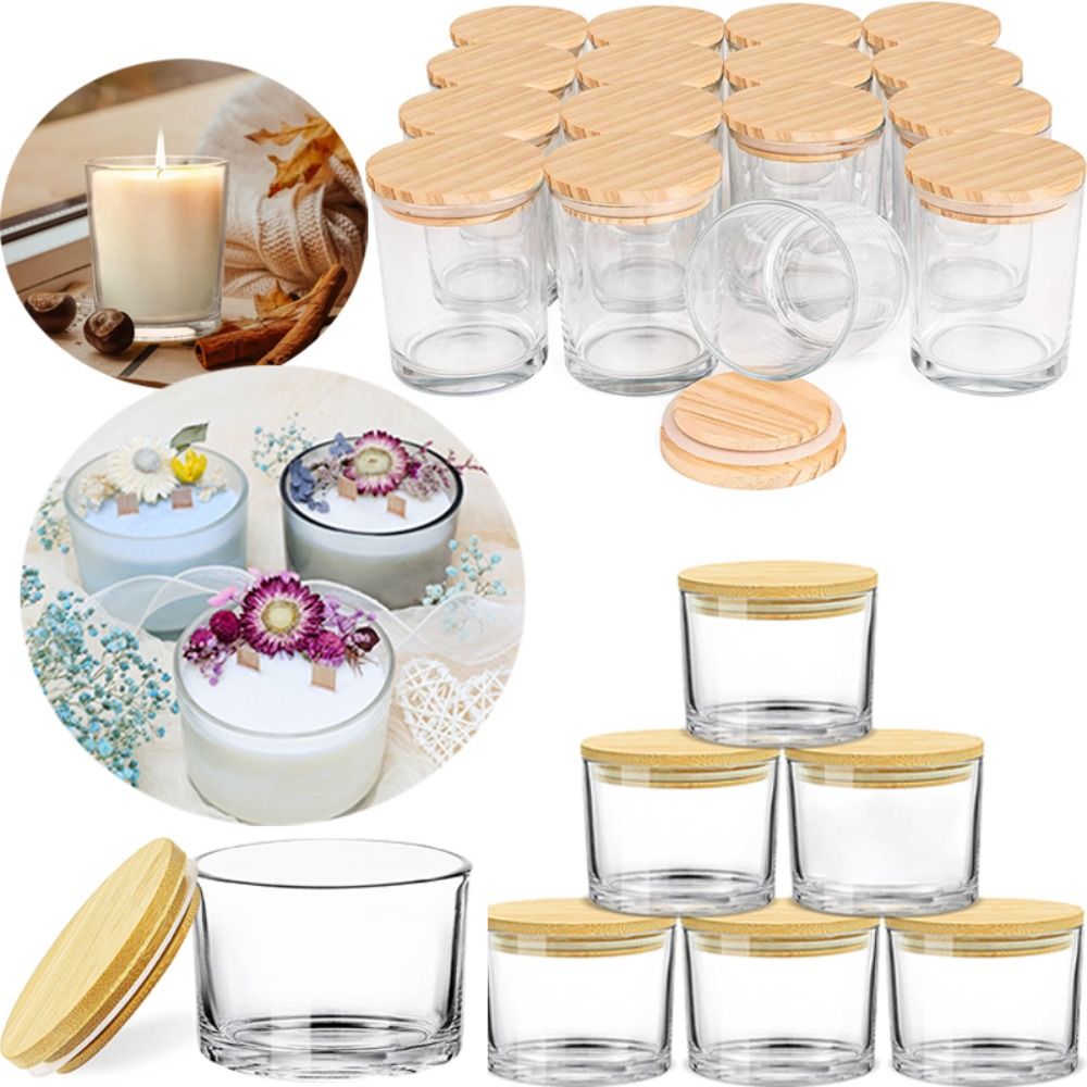 Clear Glass Candle Jars Small  - Candle Making Gel Wax recension och pris