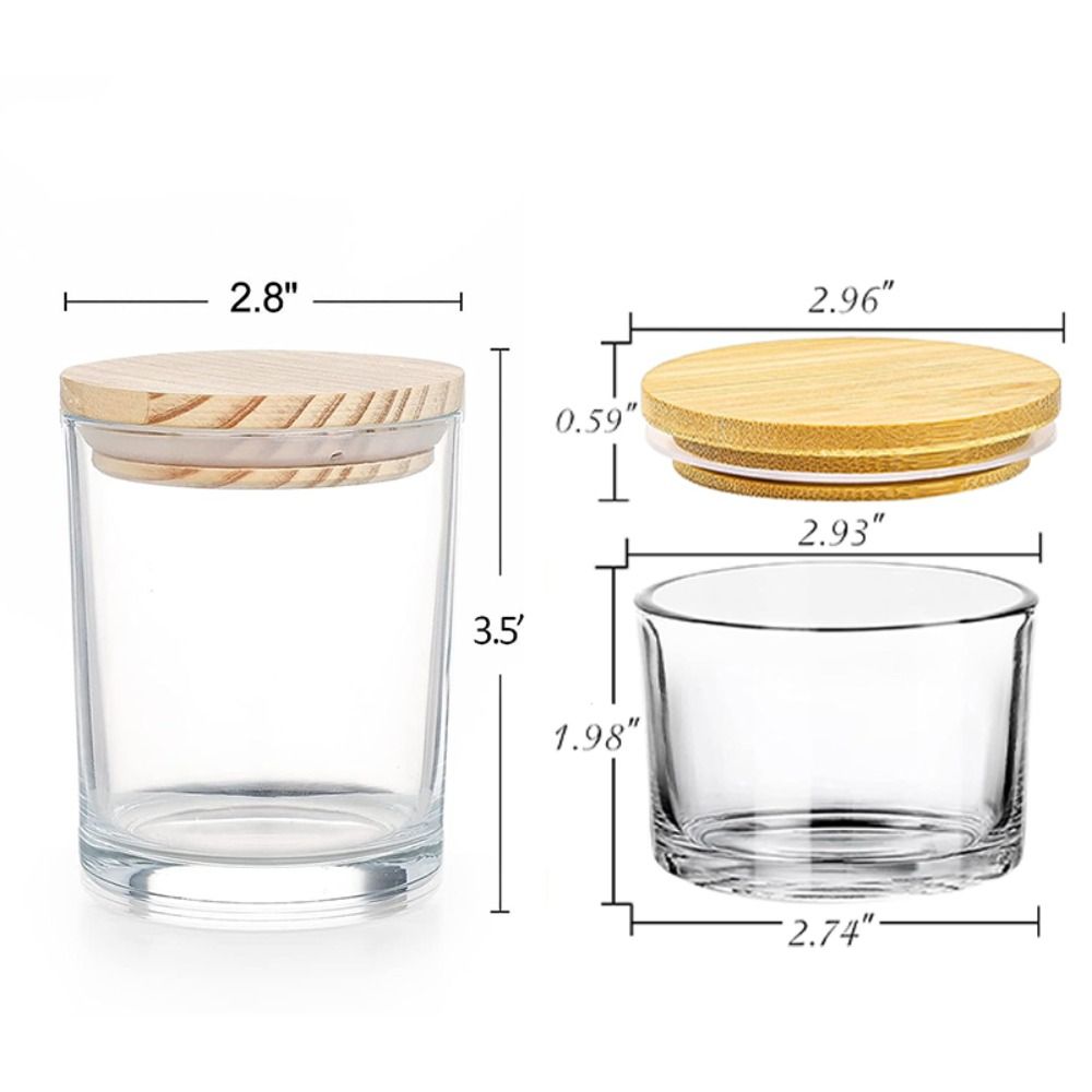 Clear Glass Candle Jars Small  - Candle Making Gel Wax recension och pris