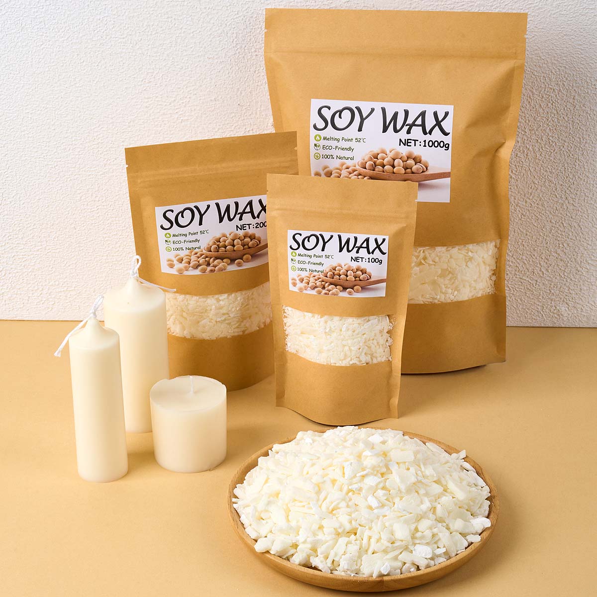 1 Pounds Pure White Soy Wax Fo - Candle Making Raw Material recension och pris
