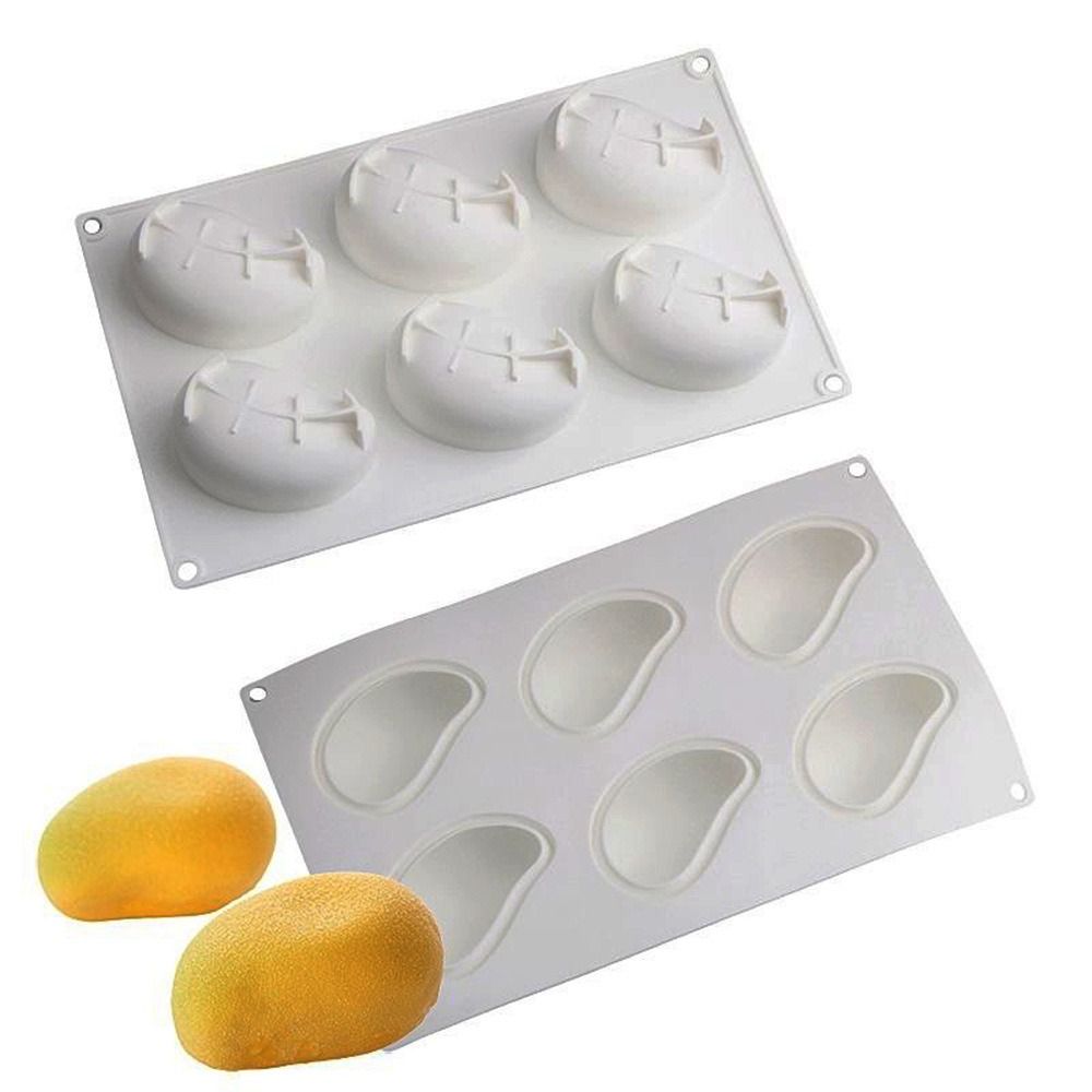 6 Cavity Mango Shaped Cake Mol - Candle Making Tools recension och pris