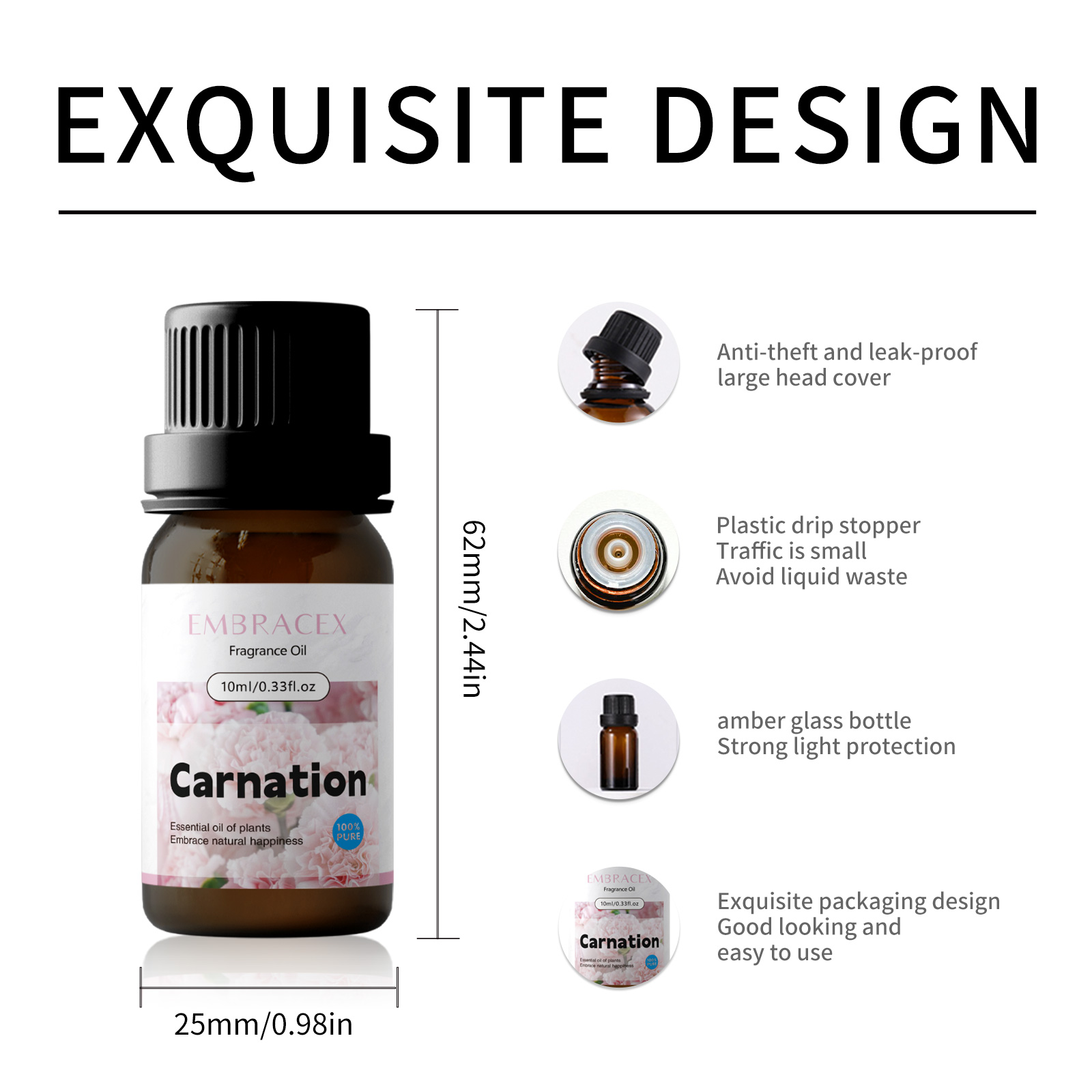 10ml Carnation Essential Oil F - Candle Making Raw Material recension och pris