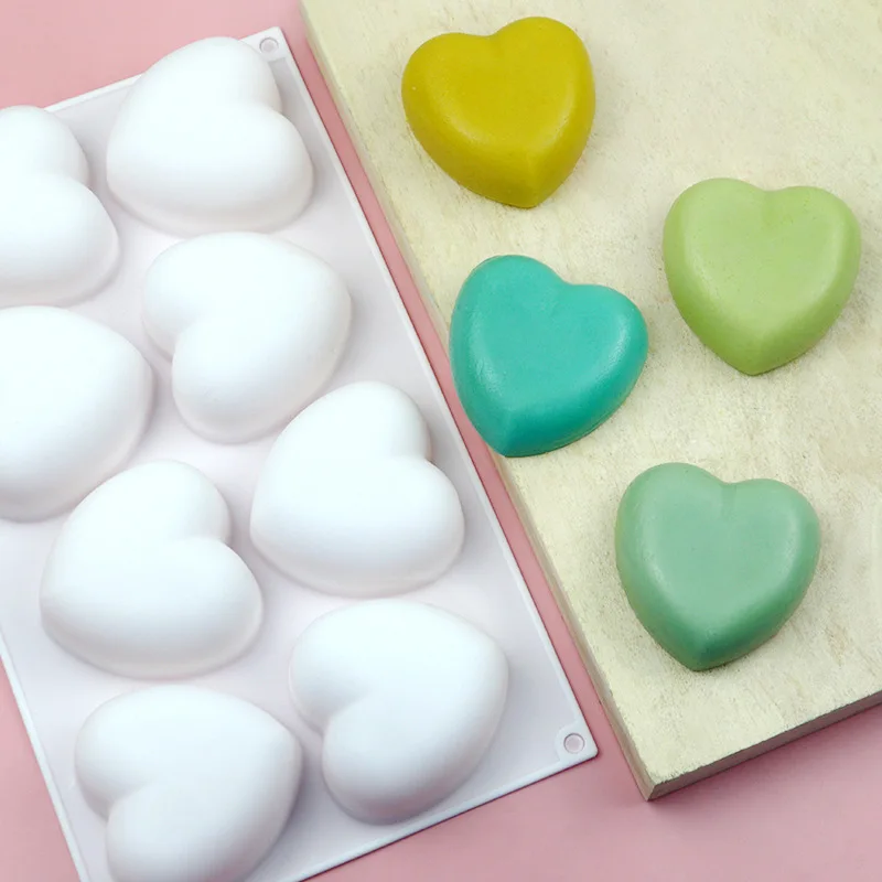 Love Heart Silicone Soap Mold  - Candle Making Tools recension och pris