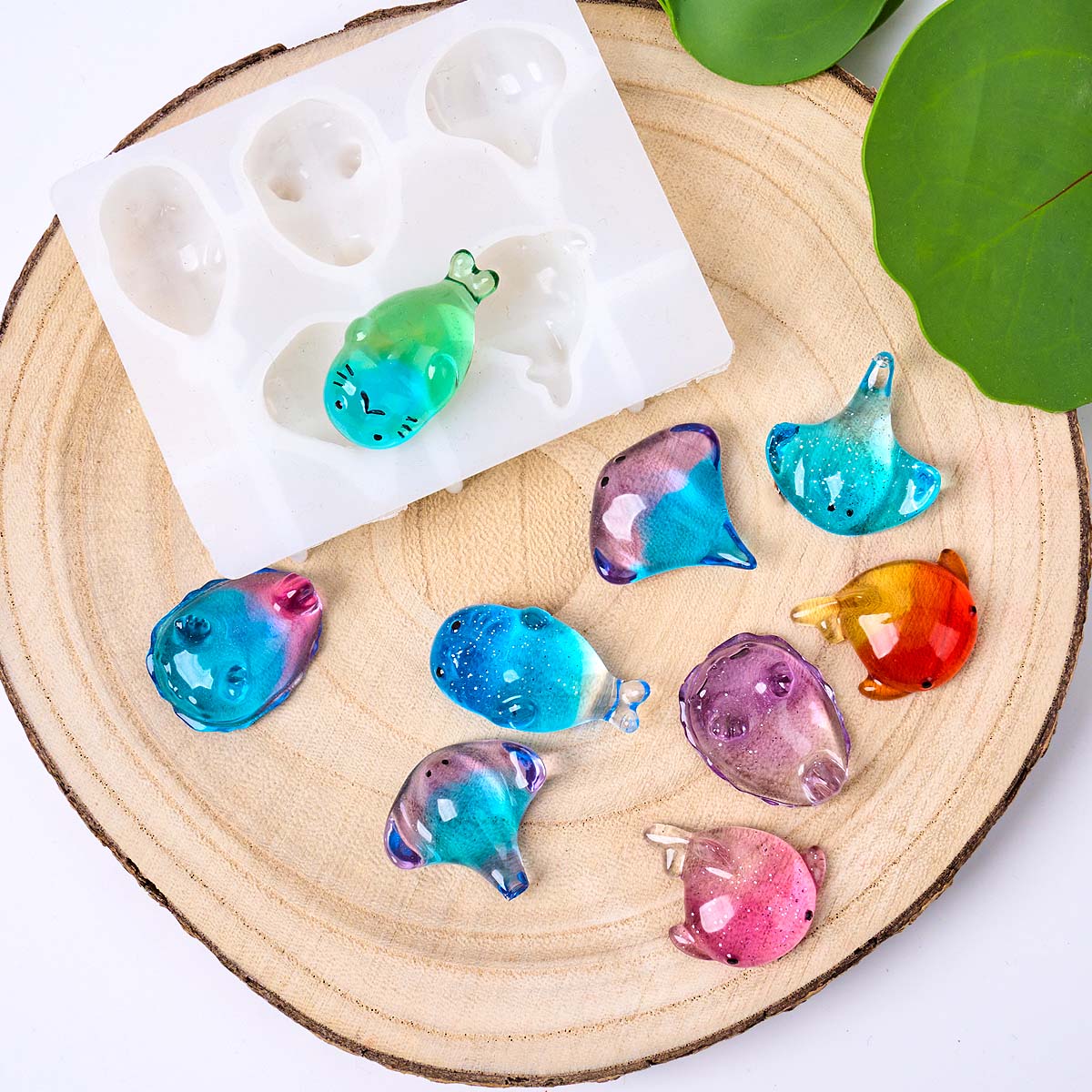 3D Healing Kawaii Manta Ray Wh - Candle Mold Silicone recension och pris