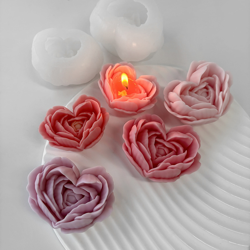 Love Flower Silicone Mold DIY  - Candle Making Gel Wax recension och pris