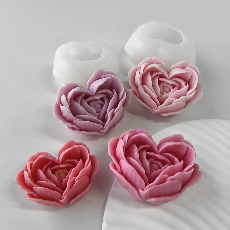 Love Flower Silicone Mold DIY  - Candle Making Gel Wax recension och pris