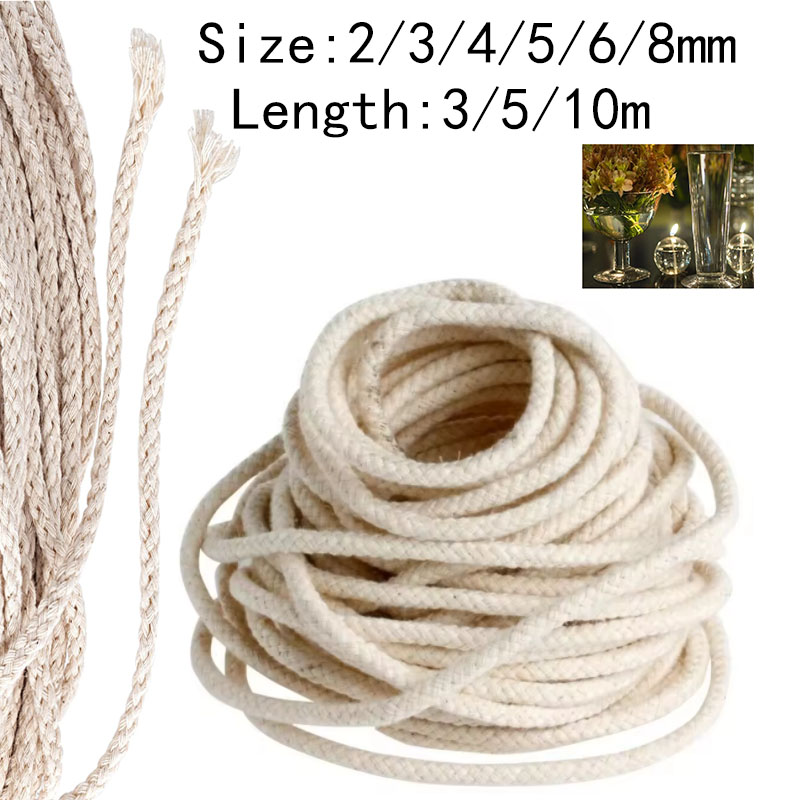 2-8mm Cotton Oil Lamp Wick Str - Candle Making Raw Material recension och pris