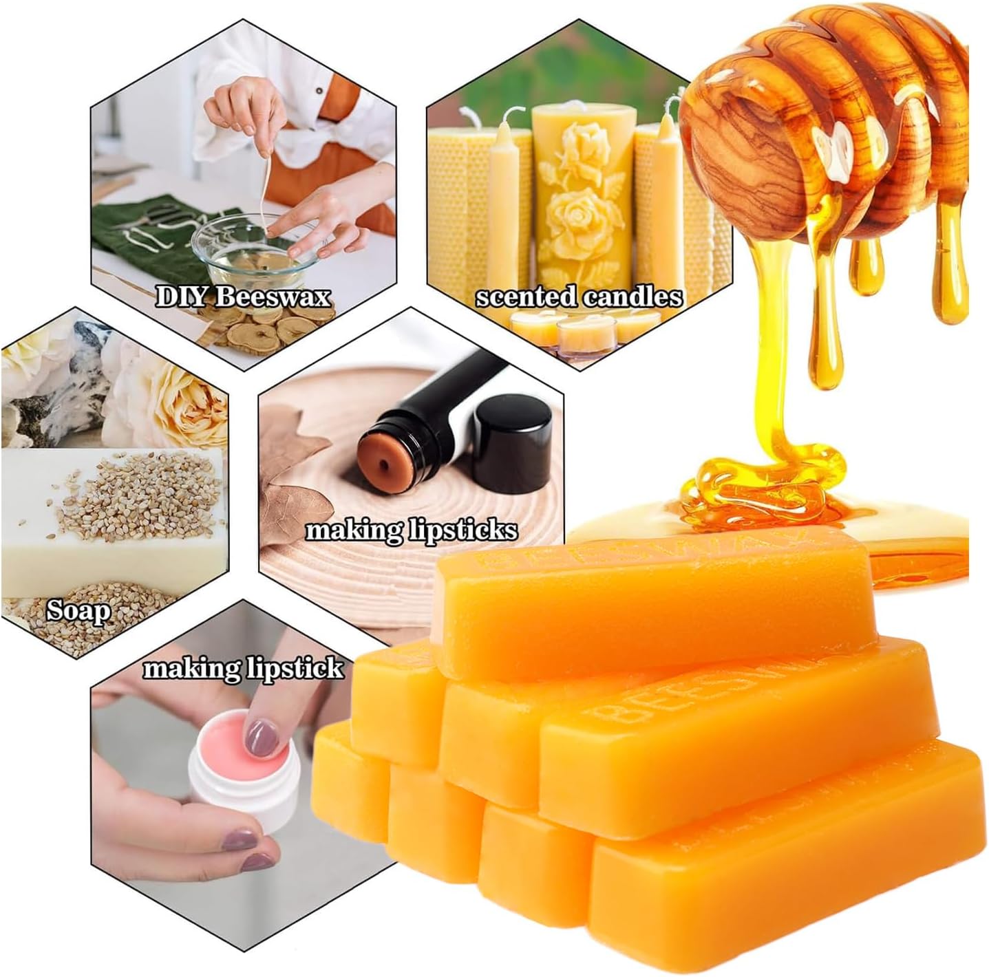 Beeswax Bar, Candle Wax Block  - Candle Making Course recension och pris
