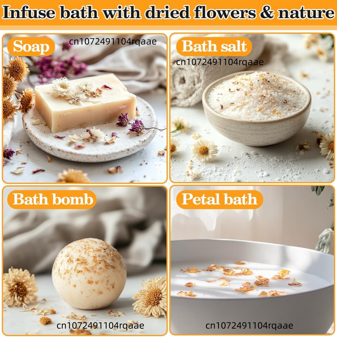 Premium Natural Dried Flowers  - Candle Making Bath recension och pris
