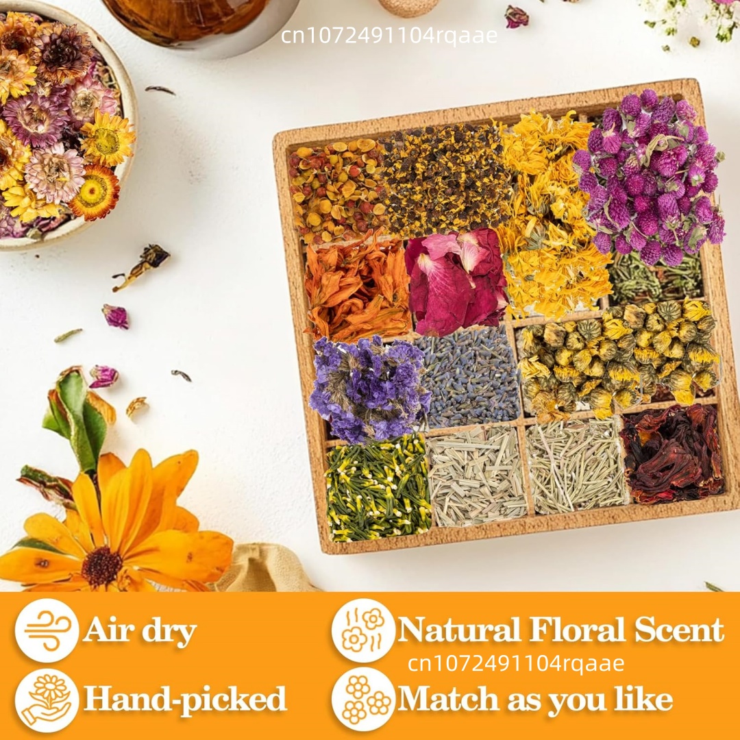 Premium Natural Dried Flowers  - Candle Making Bath recension och pris