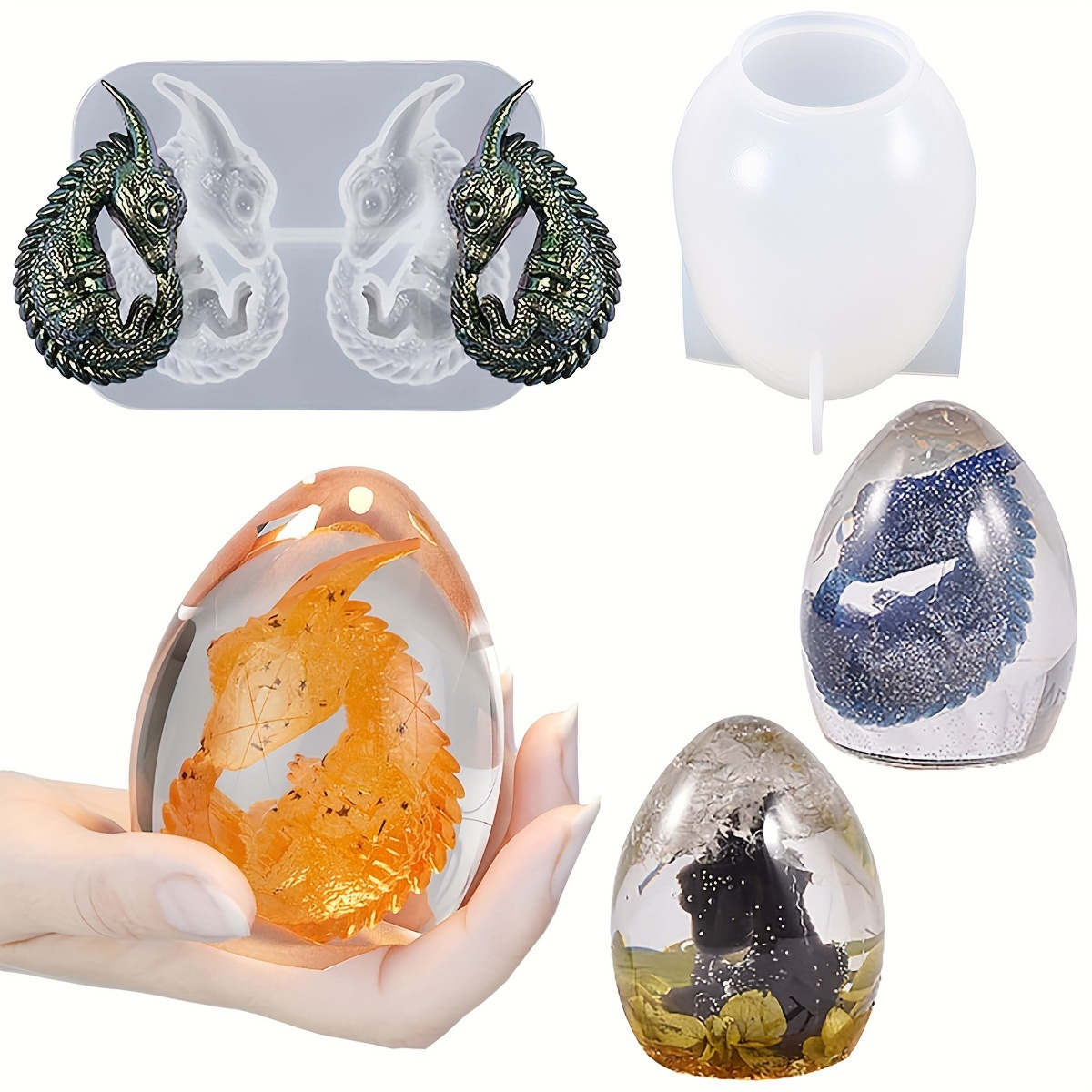 Silicone Dragon Egg Molds, 2-P - Candle Making Tools recension och pris