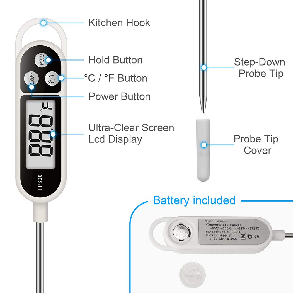 New Design Digital Food Thermo - Thermometer Candy Candle recension och pris