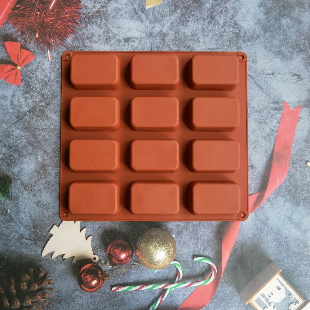 12 Cavity Square Silicone Soap - Candle Making Course recension och pris