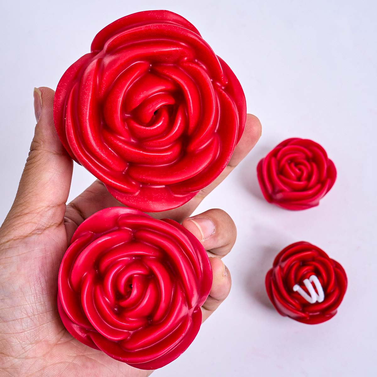 3D Flower Shape Silicone Candl - Candle Making Gel Wax recension och pris
