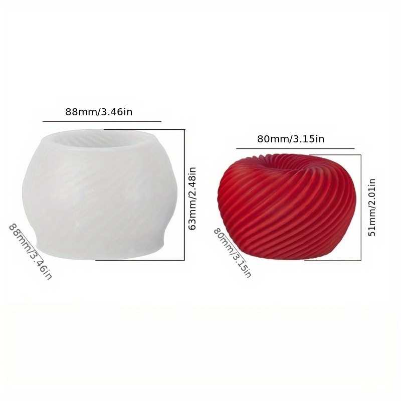 A trendy red apple silicone mo - Candle Mold Silicone recension och pris