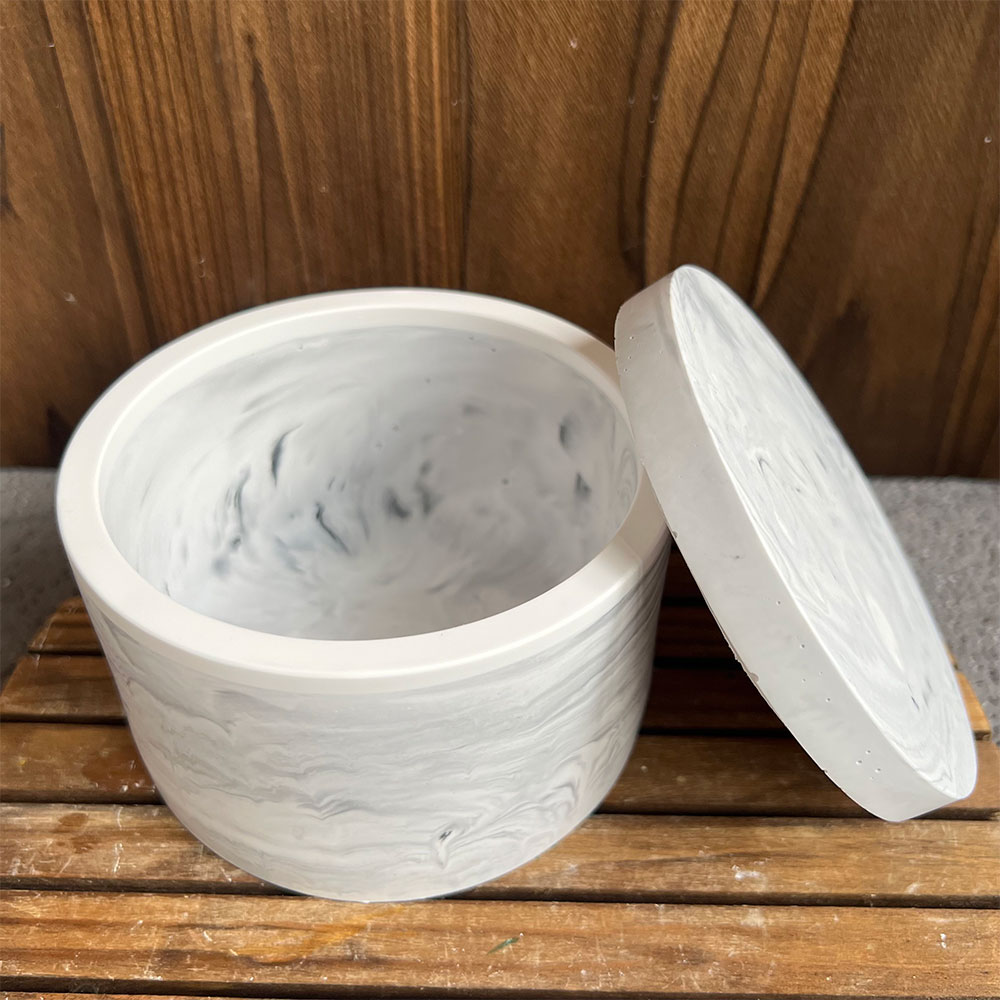 Round Cement Candle Canister S - Candle Making Vessels recension och pris