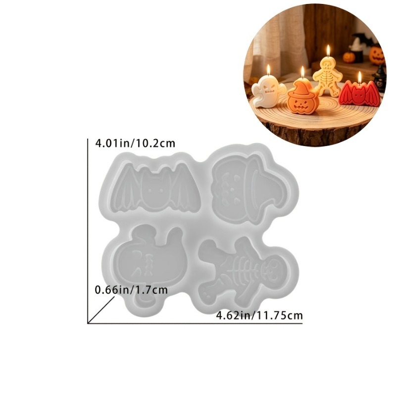 4-cavity silicone resin mold s - Candle Mold Silicone recension och pris