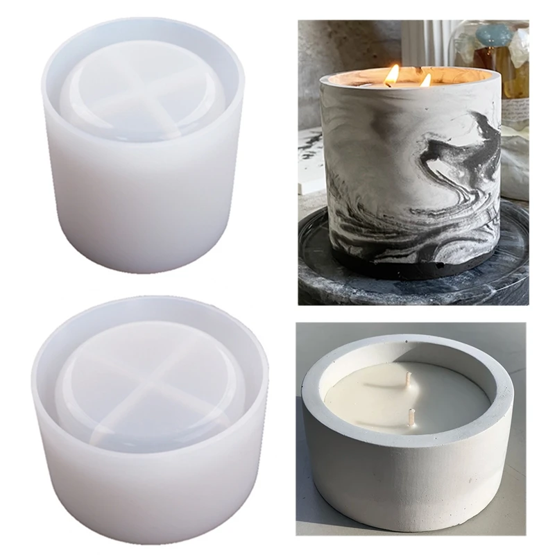 3 Sizes Round Cement Concrete  - Candle Making Vessels recension och pris