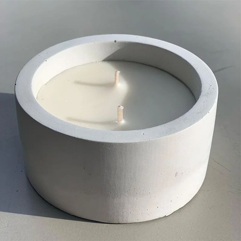 3 Sizes Round Cement Concrete  - Candle Making Vessels recension och pris