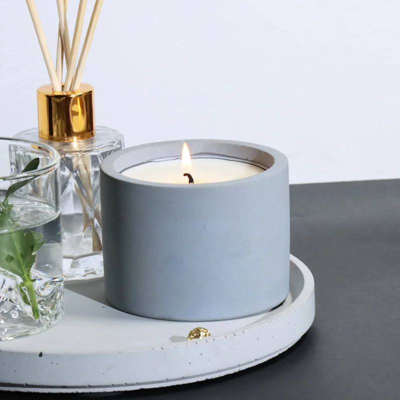 3 Sizes Round Cement Concrete  - Candle Making Vessels recension och pris