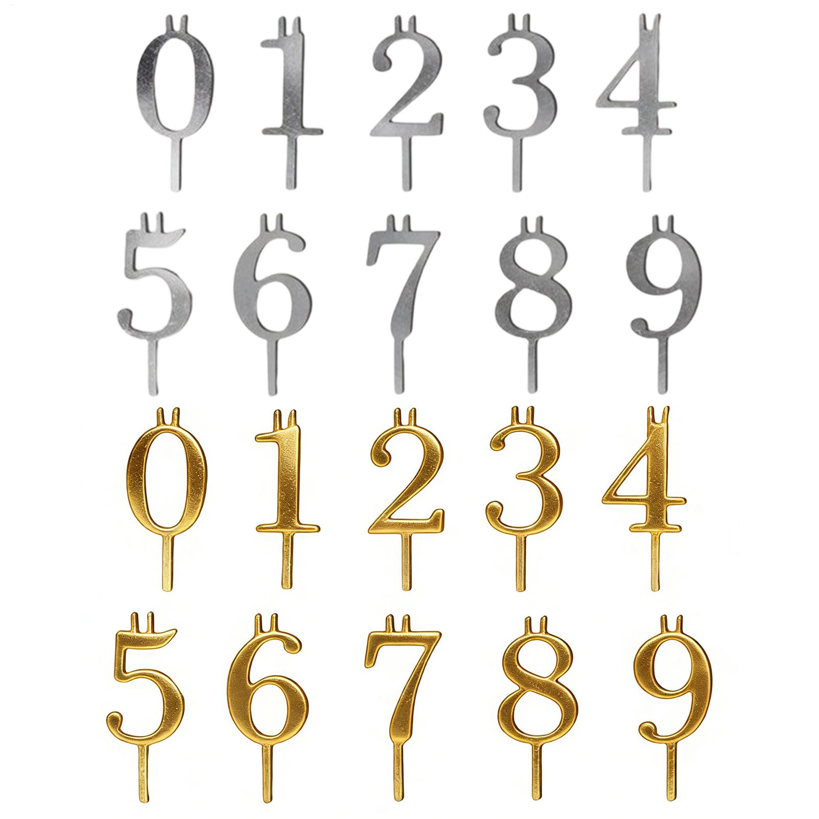 10pcs 0-9 Number Cake Toppers  - Candle Making Tools recension och pris