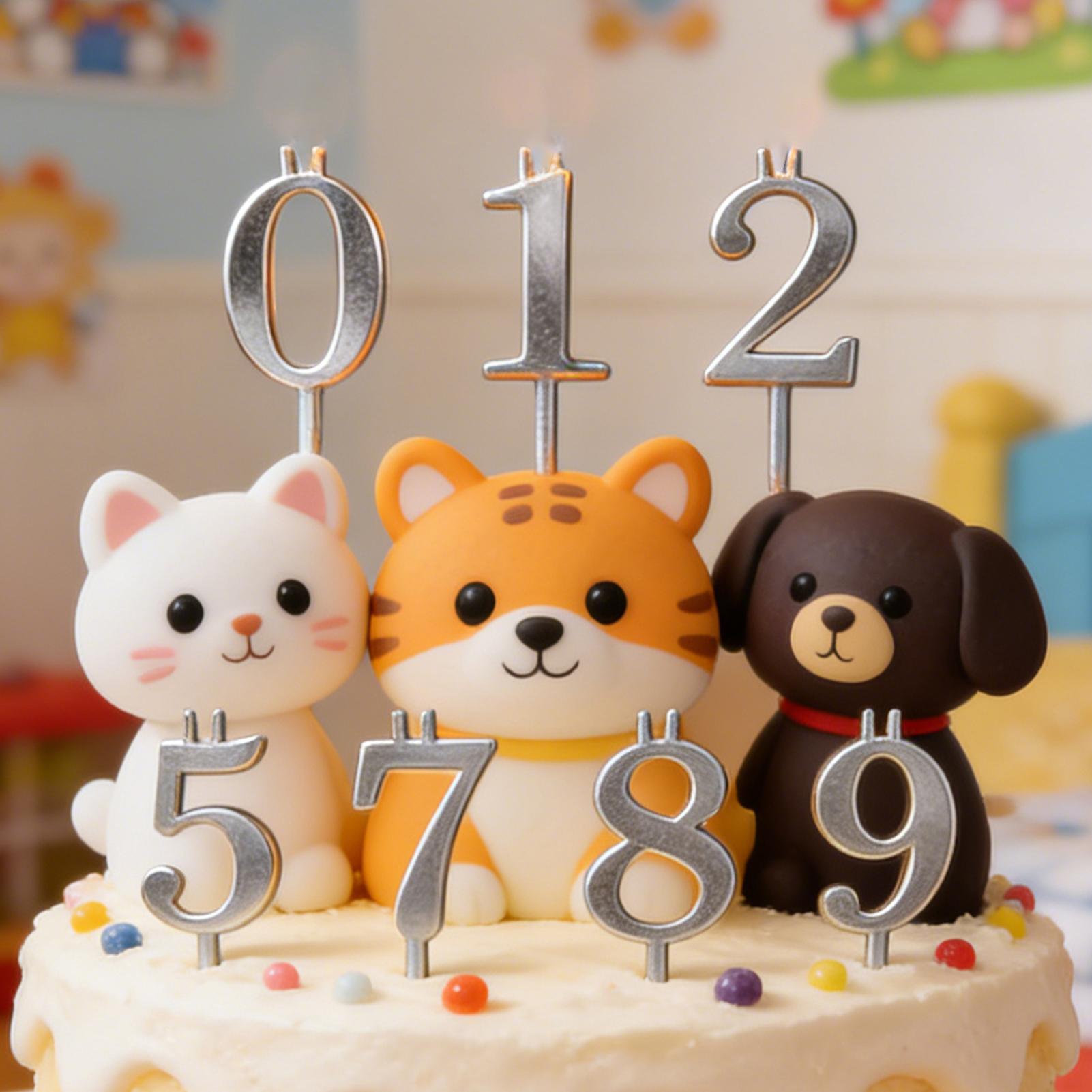10pcs 0-9 Number Cake Toppers  - Candle Making Tools recension och pris